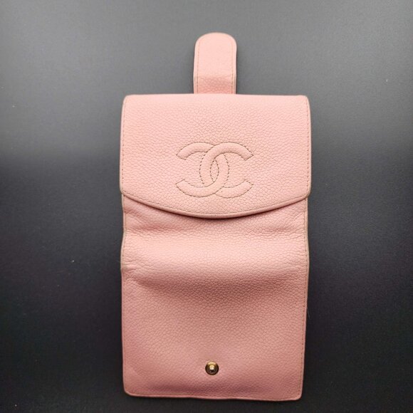 CHANEL Pink Caviar Skin CoCo Mark Bifold Wallet & Coin Purse - Picture 2 of 14